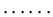 $\displaystyle \cdots \cdots$