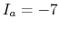 $I_a=-7$
