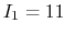 $I_1=11$