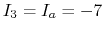 $I_3=I_a=-7$