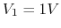 $V_1= 1V$