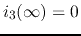 $i_3(\infty)=0$