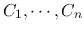 $C_1,\cdots,C_n$