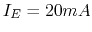 $I_E=20 mA$
