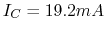 $I_C=19.2 mA$