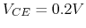 $V_{CE}=0.2V$