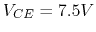 $V_{CE}=7.5V$
