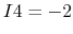 $I4=-2$