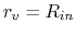 $r_v=R_{in}$