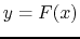 $y=F(x)$