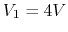 $V_1=4V$
