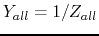 $Y_{all}=1/Z_{all}$