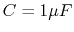 $C=1 \mu F$