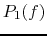 $P_1(f)$