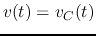$v(t)=v_C(t)$