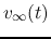 $v_\infty(t)$