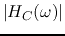 $\vert H_C(\omega)\vert$