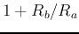 $1+R_b/R_a$