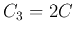 $C_3=2C$