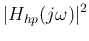 $\displaystyle \vert H_{hp}(j\omega)\vert^2$