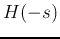 $H(-s)$