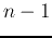 $n-1$