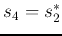 $s_4=s_2^*$