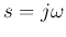 $s=j\omega$