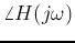 $\angle H(j\omega)$