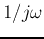 $1/j\omega$