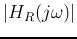 $\vert H_R(j\omega)\vert$