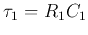 $\tau_1=R_1C_1$
