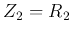 $Z_2=R_2$