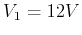 $V_1=12 V$