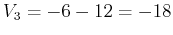 $V_3=-6-12=-18$