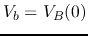 $V_b=V_B(0)$