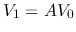 $V_1=AV_0$
