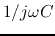 $1/j\omega C$