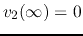 $v_2(\infty)=0$
