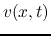 $v(x,t)$