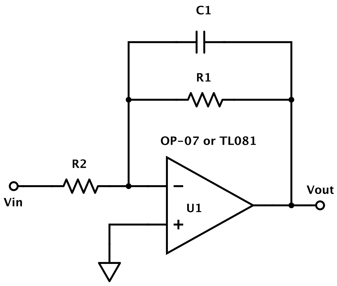 Op amp lowpass filter